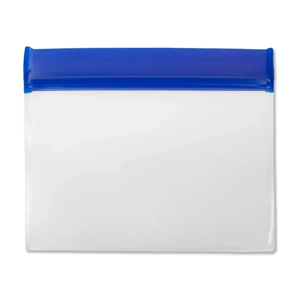 Sealable eco-friendly PEVA pouch that is reusable with full color digital... from ASI 54040 Fey Promo