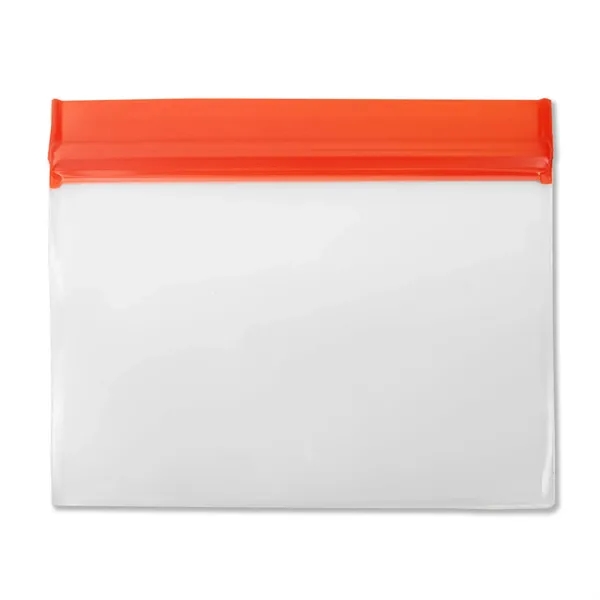 Sealable eco-friendly PEVA pouch that is reusable with full color digital... from ASI 54040 Fey Promo