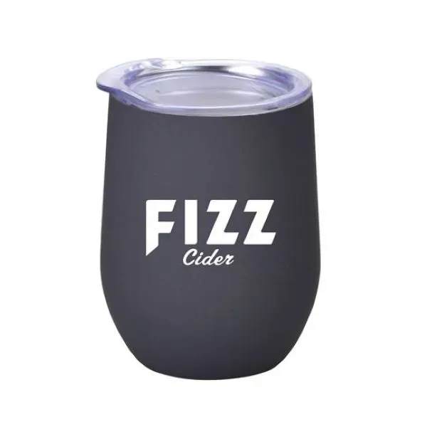 12 oz. stemless, stainless steel wine glass with double-wall insulation in... from ASI 90807 Tekweld