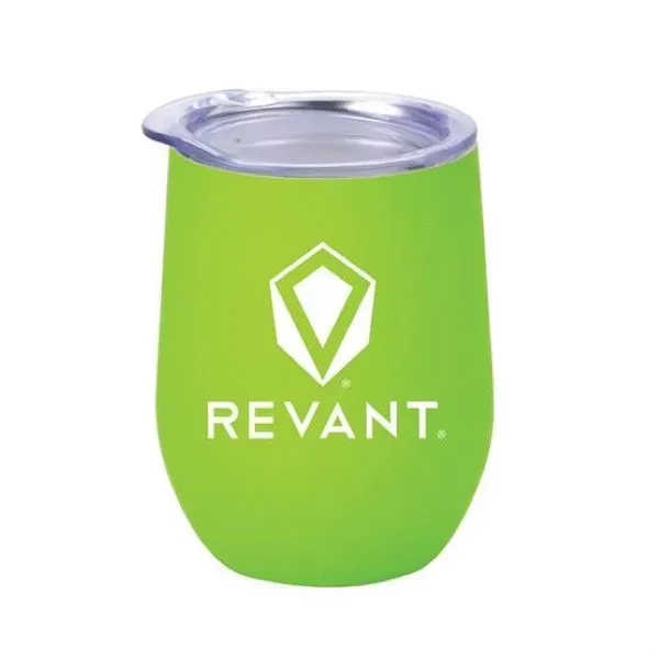 12 oz. stemless, stainless steel wine glass with double-wall insulation in... from ASI 90807 Tekweld