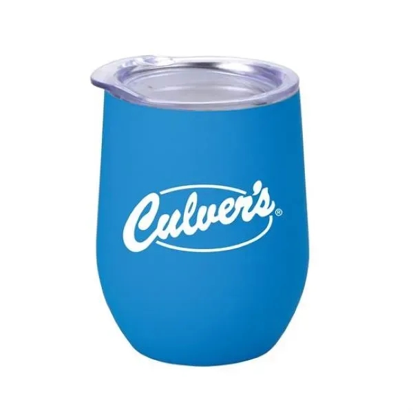 12 oz. stemless, stainless steel wine glass with double-wall insulation in... from ASI 90807 Tekweld