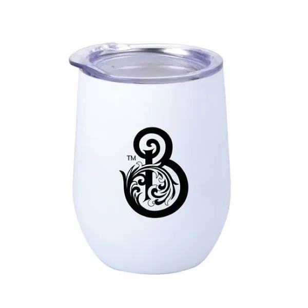 12 oz. stemless, stainless steel wine glass with double-wall insulation in... from ASI 90807 Tekweld