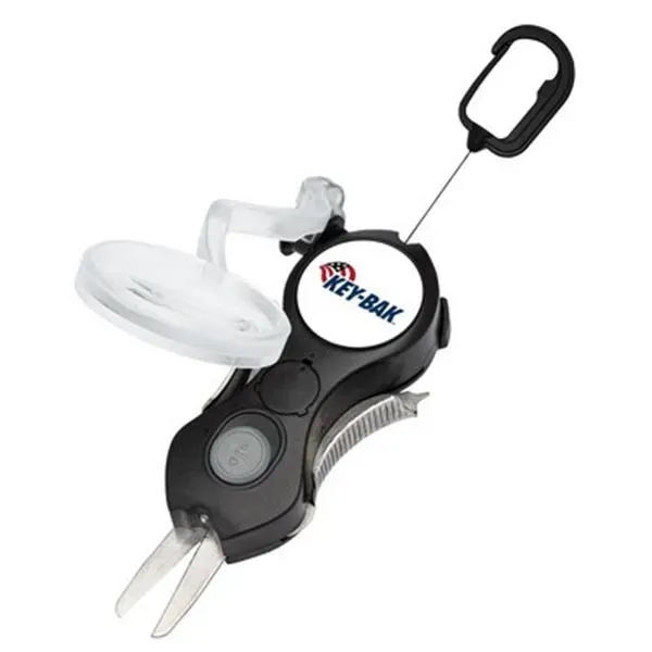 Craft snips with 3X magnifier. Great for detail handicraft.... from ASI 64635 KEY-BAK Promotional Products / Boomerang Tool Company