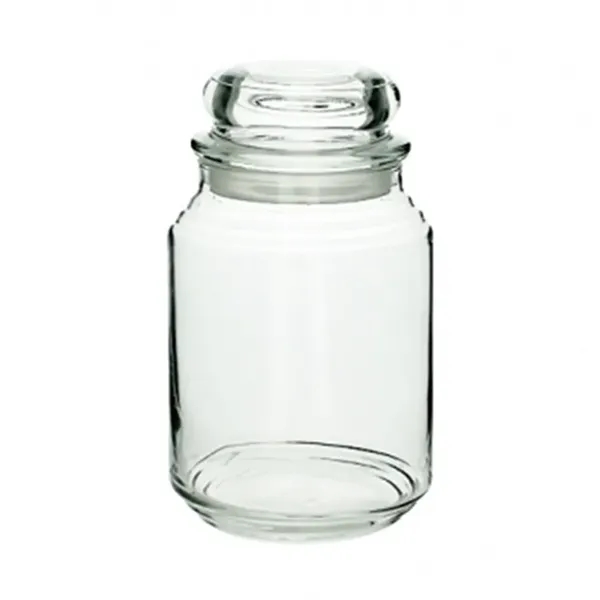 Glass 26 oz. candy jar with ridged body and rounded lid.... from ASI 39552 BEL Promo