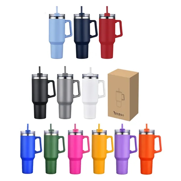 Reusable 40 oz. stainless steel tumbler... from ASI 34046 Allcasion Travelware Co