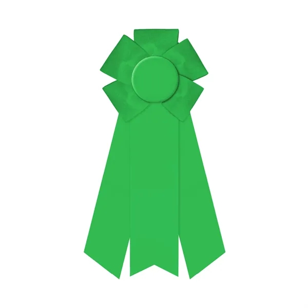 Rosette with 3 streamers, 2" middle dovetail and 1 5/8" sides... from ASI 93520 Ventura Inc