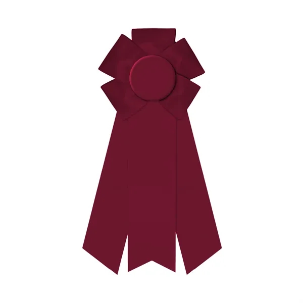 Rosette with 3 streamers, 2" middle dovetail and 1 5/8" sides... from ASI 93520 Ventura Inc