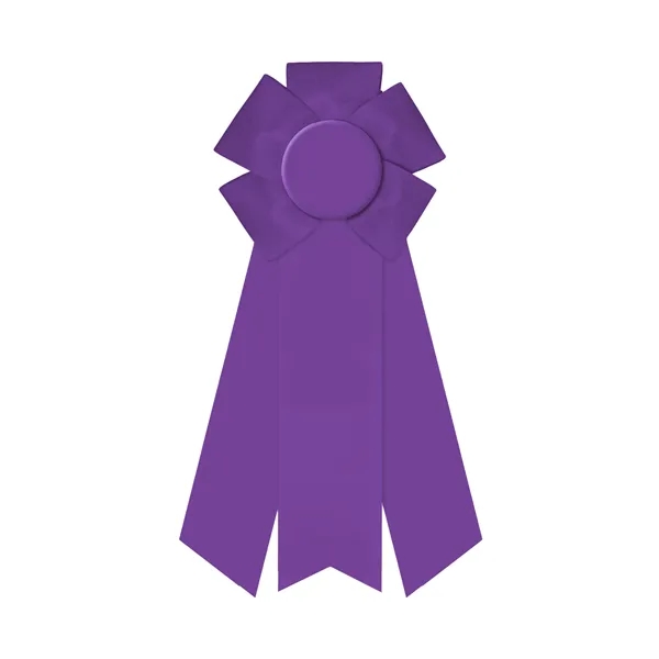 Rosette with 3 streamers, 2" middle dovetail and 1 5/8" sides... from ASI 93520 Ventura Inc