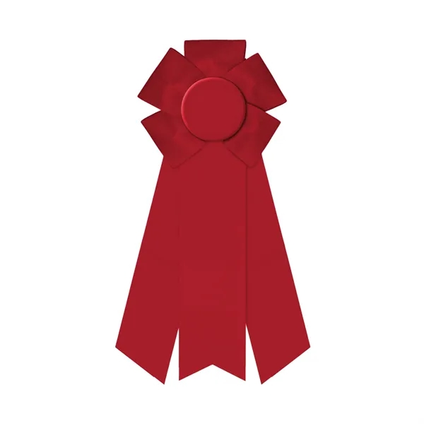 Rosette with 3 streamers, 2" middle dovetail and 1 5/8" sides... from ASI 93520 Ventura Inc