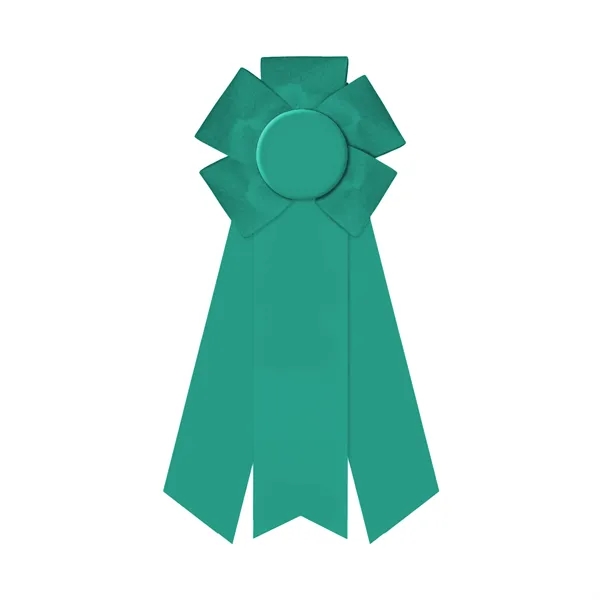 Rosette with 3 streamers, 2" middle dovetail and 1 5/8" sides... from ASI 93520 Ventura Inc