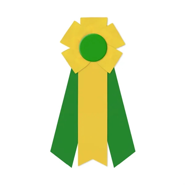 Rosette with 3 streamers, 2" middle dovetail and 1 5/8" sides... from ASI 93520 Ventura Inc