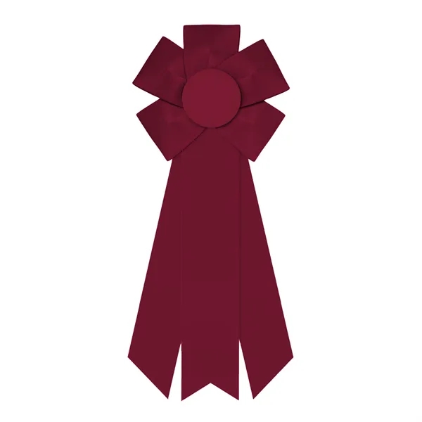 Rosette with 3 streamers 2" middle dovetail and 1 5/8" sides... from ASI 93520 Ventura Inc