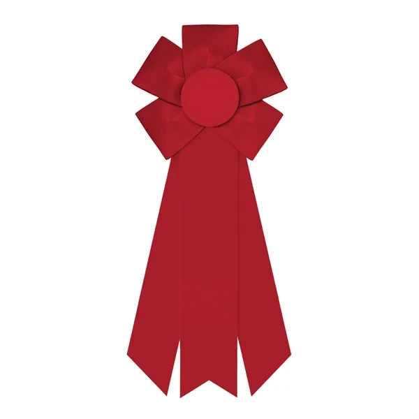 Rosette with 3 streamers 2" middle dovetail and 1 5/8" sides... from ASI 93520 Ventura Inc