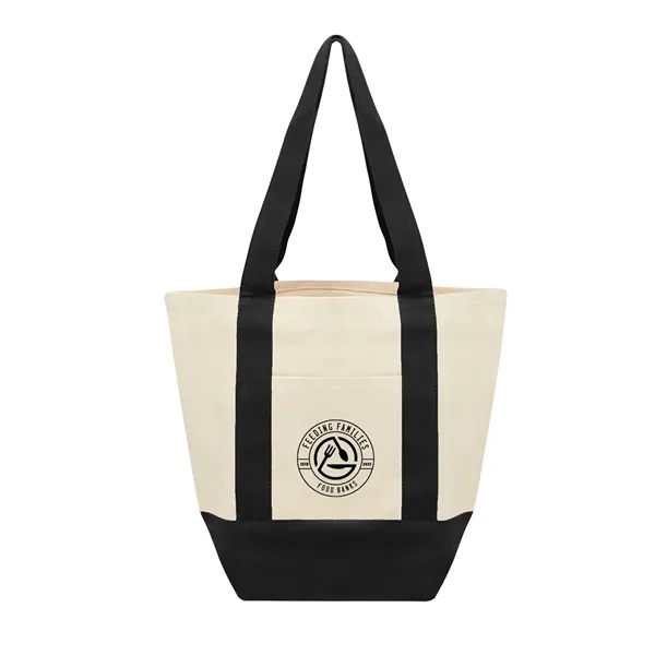 Recycled cotton canvas tote bag with front pocket and 18" handles.... from ASI 61125 Hit Promotional Products / Hit®