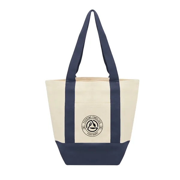 Recycled cotton canvas tote bag with front pocket and 18" handles.... from ASI 61125 Hit Promotional Products / Hit®