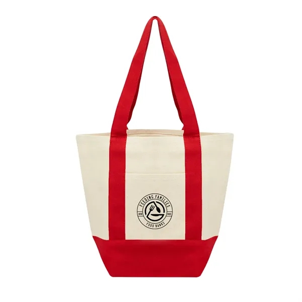 Recycled cotton canvas tote bag with front pocket and 18" handles.... from ASI 61125 Hit Promotional Products / Hit®