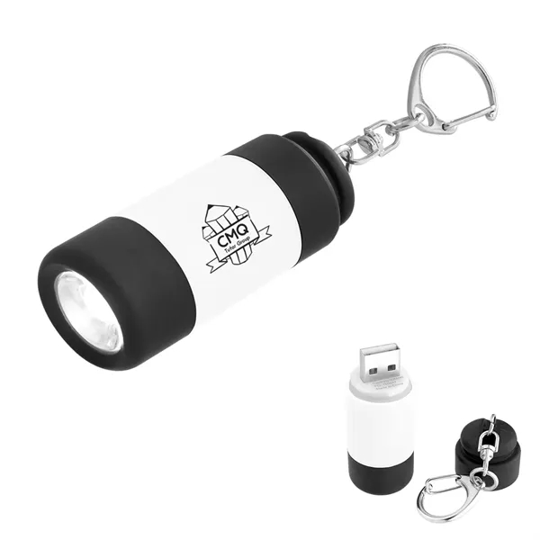 Keychain with carabiner attachment and rechargeable LED light.... from ASI 61125 Hit Promotional Products / Hit®