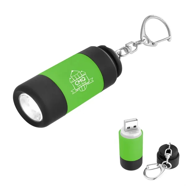 Keychain with carabiner attachment and rechargeable LED light.... from ASI 61125 Hit Promotional Products / Hit®