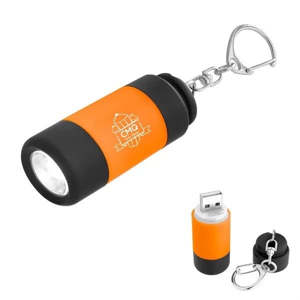 Keychain with carabiner attachment and rechargeable LED light.... from ASI 61125 Hit Promotional Products / Hit®