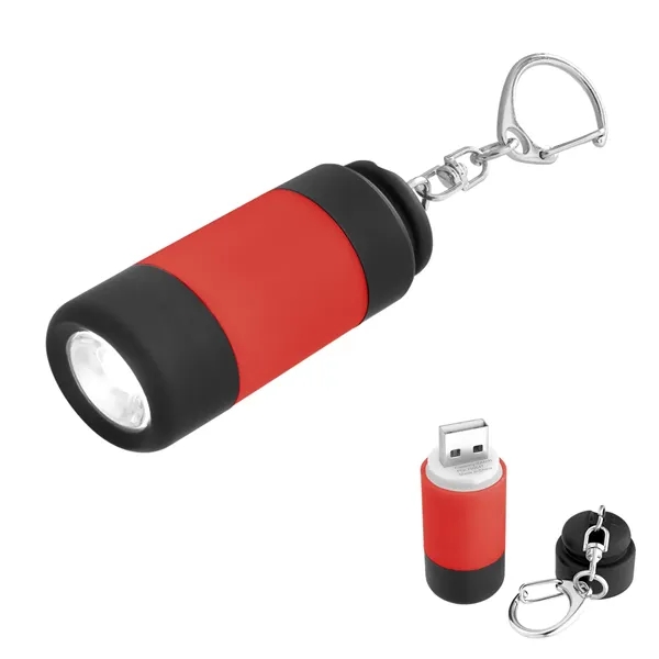 Keychain with carabiner attachment and rechargeable LED light.... from ASI 61125 Hit Promotional Products / Hit®
