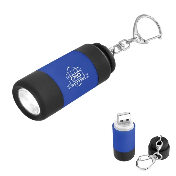 Keychain with carabiner attachment and rechargeable LED light.... from ASI 61125 Hit Promotional Products / Hit®