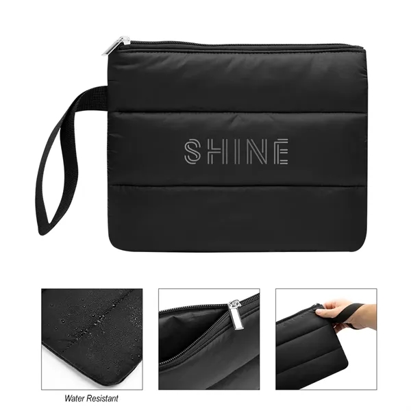 Wristlet pouch made of water-resistant nylon, velvet lining and a zippered... from ASI 61125 Hit Promotional Products / Hit®
