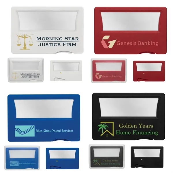 Credit card shaped magnifier with 3x magnification power.... from ASI 62190 Illini