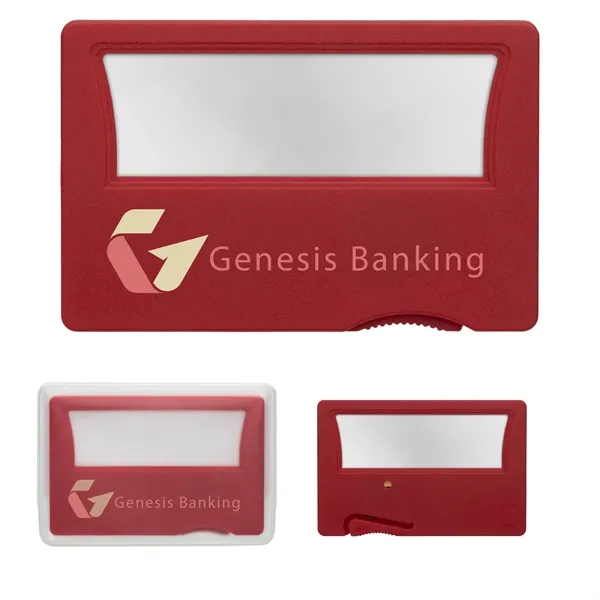 Credit card shaped magnifier with 3x magnification power.... from ASI 62190 Illini