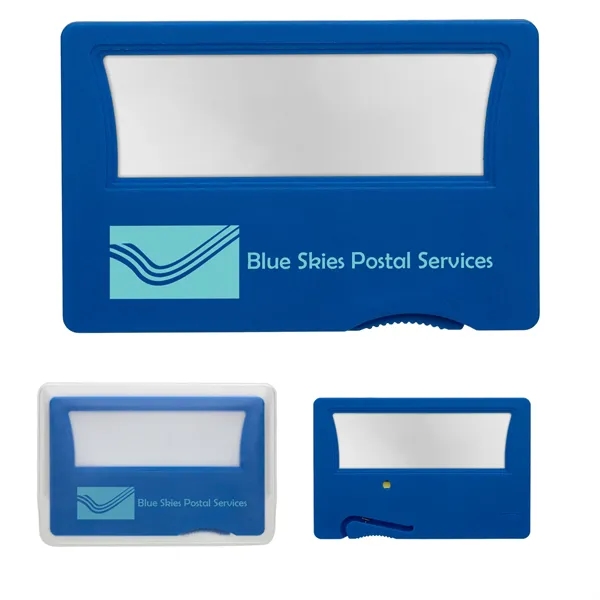 Credit card shaped magnifier with 3x magnification power.... from ASI 62190 Illini
