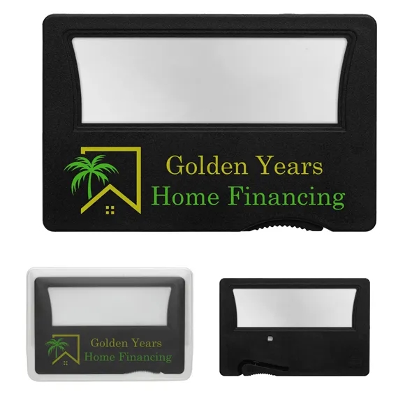 Credit card shaped magnifier with 3x magnification power.... from ASI 62190 Illini