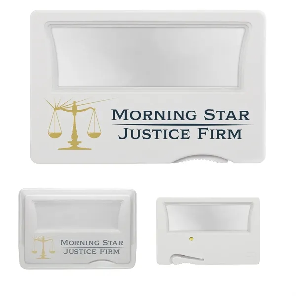 Credit card shaped magnifier with 3x magnification power.... from ASI 62190 Illini