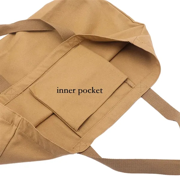 12oz. cotton canvas tote shopping bag (with and without inner pocket)... from ASI 37218 Athena Promo (tm)