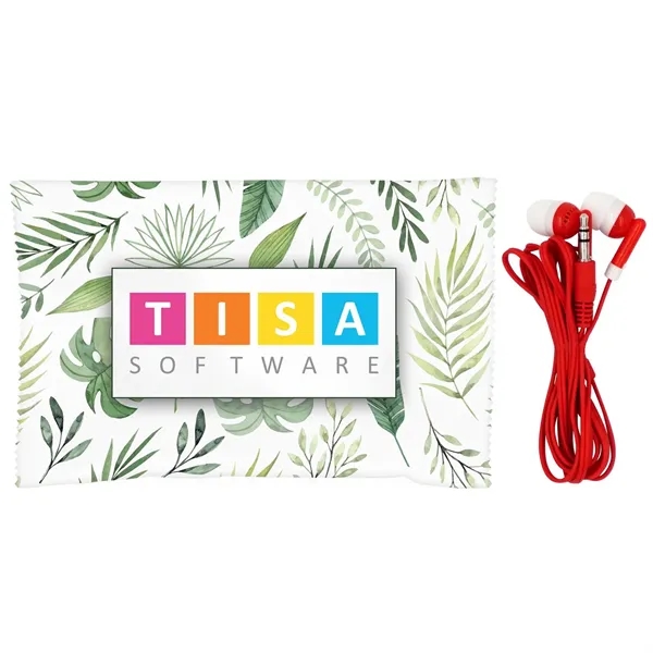 Leaf Wrapped Up Ear Bud Set... from ASI 30208 A P Specialties / AP Specialties