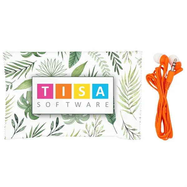 Leaf Wrapped Up Ear Bud Set... from ASI 30208 A P Specialties / AP Specialties