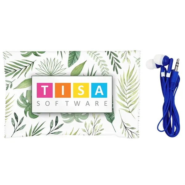 Leaf Wrapped Up Ear Bud Set... from ASI 30208 A P Specialties / AP Specialties