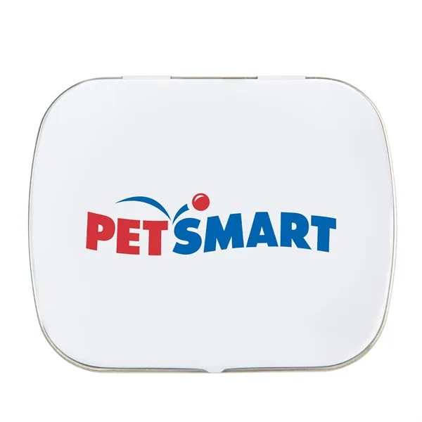 Domed tin - imprinted conversation hearts.... from ASI 44900 NC Custom (CI/Lanco)