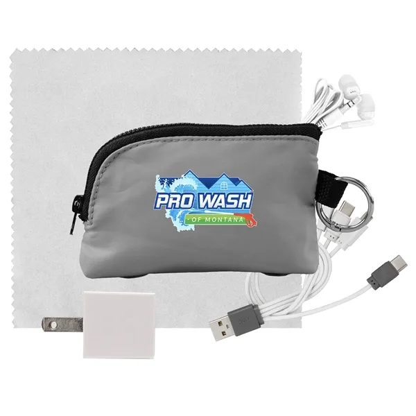 Zip Around Cable, Cloth, Wall & Ear Bud Kit... from ASI 30208 A P Specialties