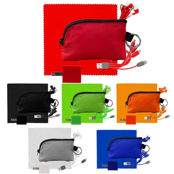 Zip Around Cable, Cloth, Wall & Ear Bud Kit... from ASI 30208 A P Specialties