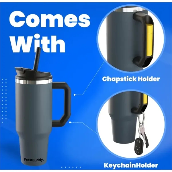 Thicc Buddy 40oz/50oz mug, spill-proof lid, chapstick/key holder, fits to-go cups,... from ASI 72657 Active Life Promo / Apres Ski Active Life