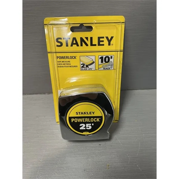 Stanley® Powerlock 25' tape has a Mylar® polyester blade to extend... from ASI 41561 Brand Box USA, LLC