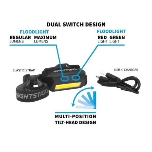 A lightweight area flood light with white, green, or red light.... from ASI 41561 Brand Box USA, LLC