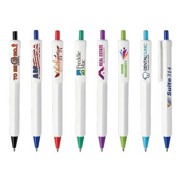 Compact, 4-sided, ergonomically designed, mini-retractable ballpoint Pen... from ASI 82498 RiteLine LLC