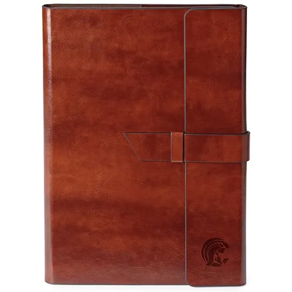 Vinyl portfolio with matching interior pen loop pen not included, brown... from ASI 88660 Spector & Co.