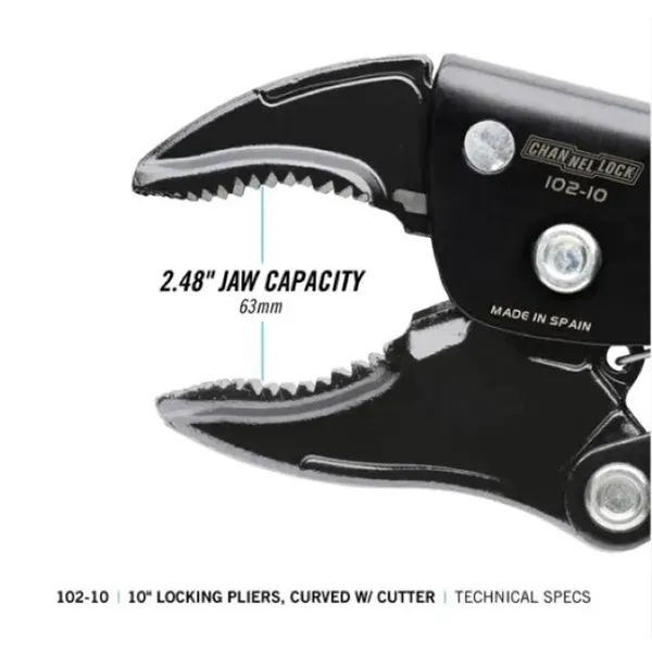 CHANNELLOCK® Locking Pliers offer an Extended-Release Lever to avoid finger pinch.... from ASI 41561 Brand Box USA, LLC