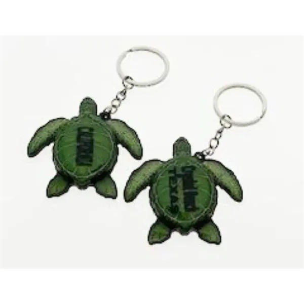Epoxy Wood Turtle Shaped Keychain... from ASI 40610 Perry Blackburne Inc