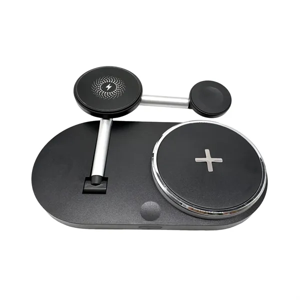 5-in-1 fast charging wireless charger plus 1C1P silkscreen or laser engraving... from ASI 37218 Athena Promo (tm)