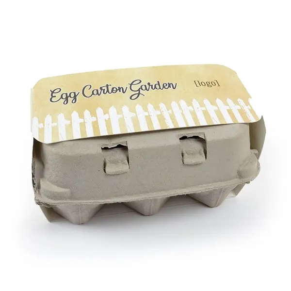 Egg carton with seed packets and soil wafers for growing.... from ASI 40646 Bloomin Promotions / Bloomin' Promotions™