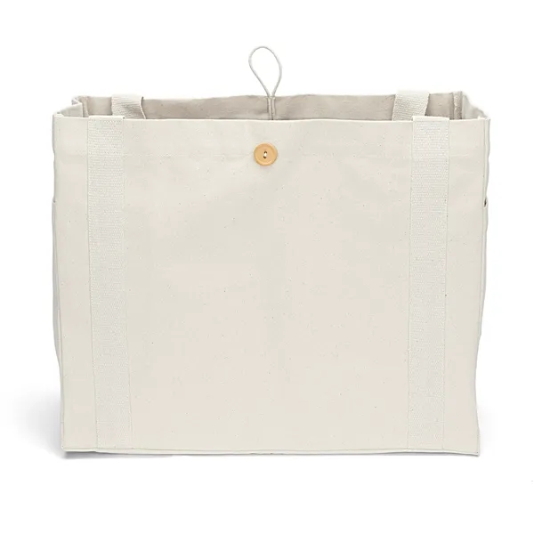 The chic heavyweight cotton bag is versatile, side pockets, long handles... from ASI 37940 Bag Makers Inc
