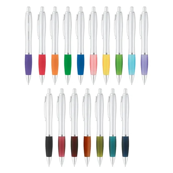 Two Tone Rainbow Curvy Plunge Action Pen... from ASI 31517 Admart Products / Admart Line