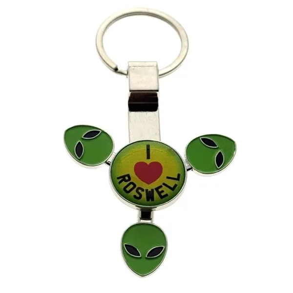 Alien Fidget Spinner Keychain... from ASI 40610 Perry Blackburne Inc / KEYTAGLINE